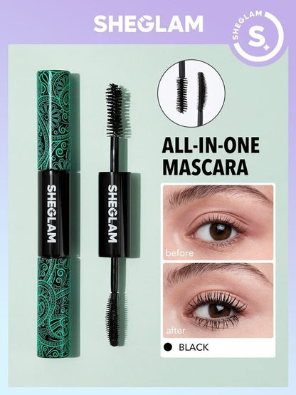 SHEGLAM 2-in-1 Black Volume &amp; Length Waterproof Mascara