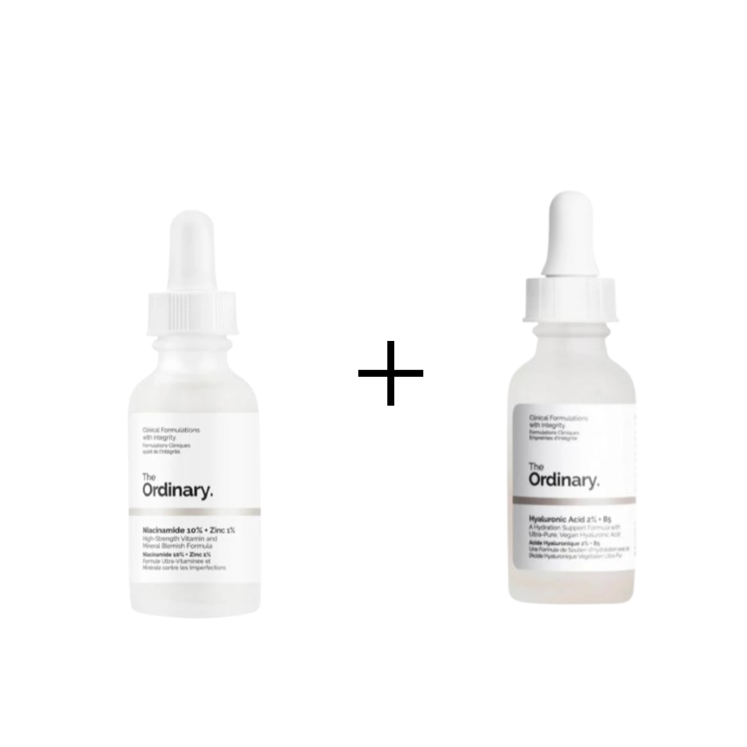 The Ordinary - Niacinamide 10% + Zinc 1% with The Ordinary Hyaluronic Acid 2% + B5